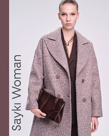 SAYKI Fall Winter 25-26 Woman Apparel Collection Promotional Banner