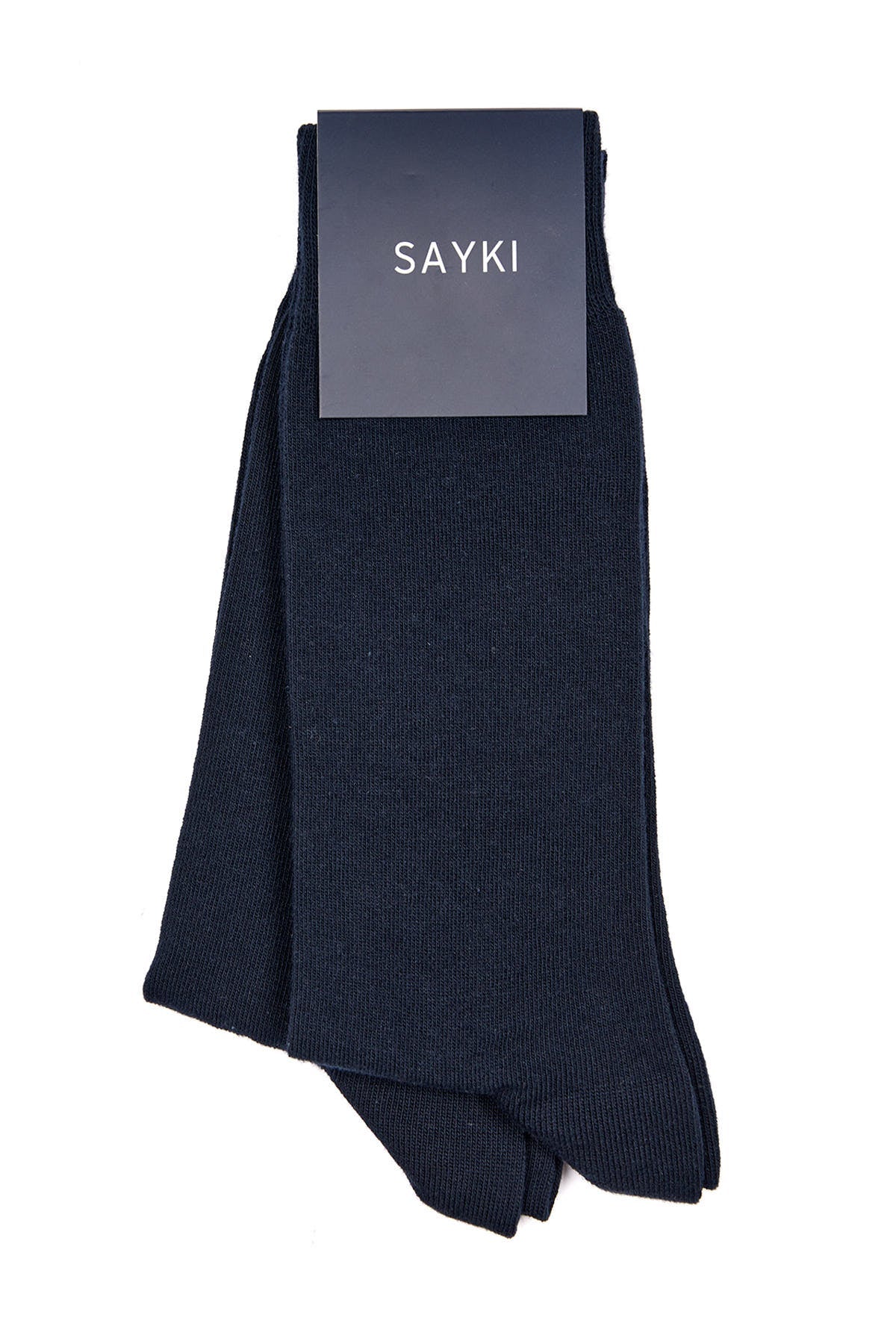Basic Navy Socket Cotton Blend Socks - SAYKI - 8682819119405
