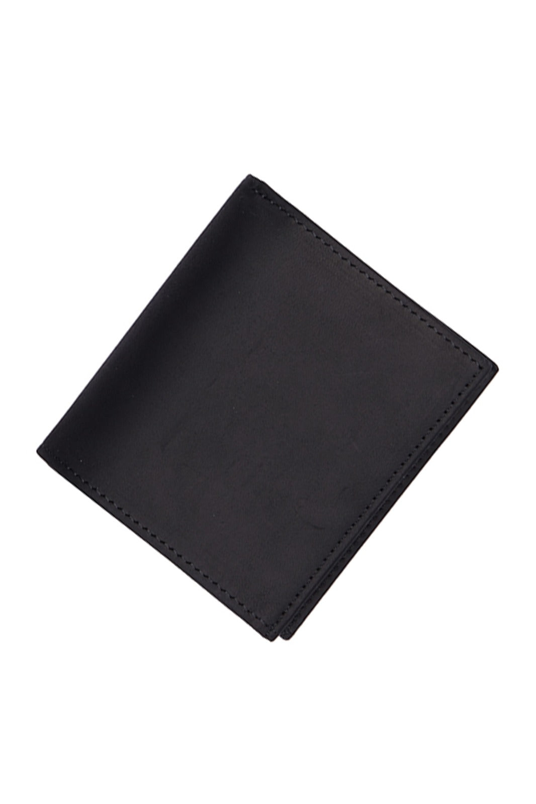 Black Bifold Key-Ring Leather Wallet - SAYKI