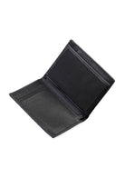 Black Bifold Leather ID Wallet - SAYKI - 8682819785280
