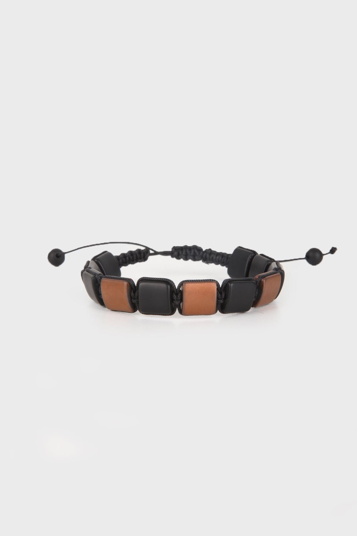 Black Geometric Hematite Bracelet - SAYKI