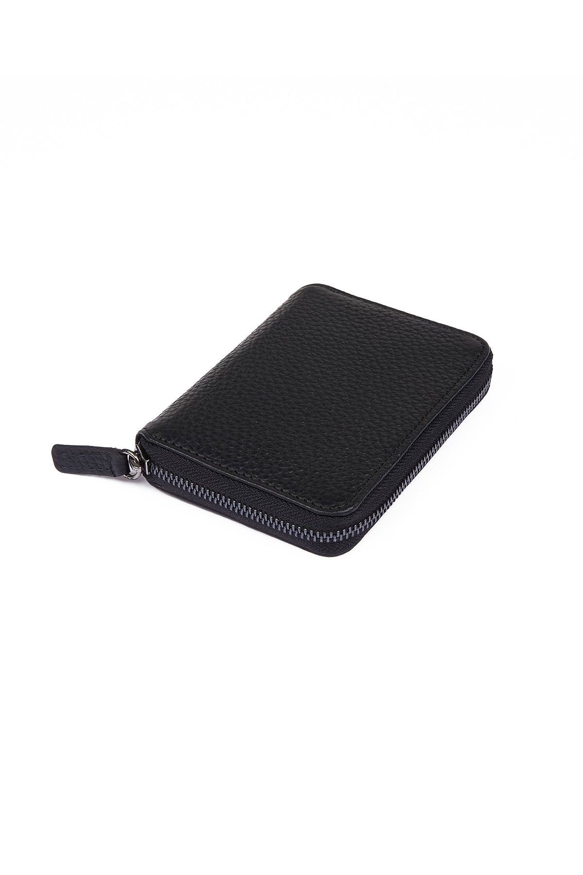 Black Rectangle Leather Wallet - SAYKI