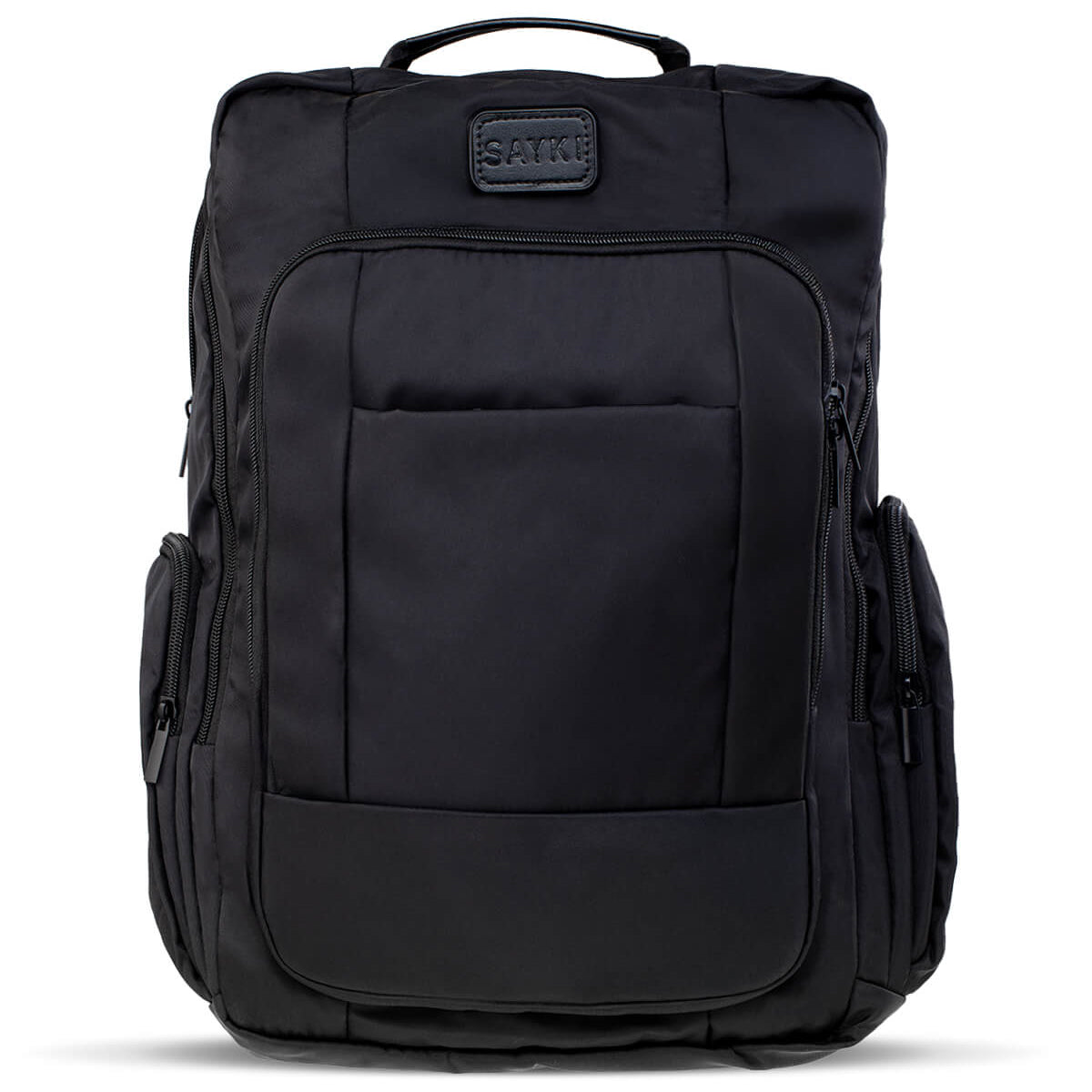 Black Structured Work Backpack