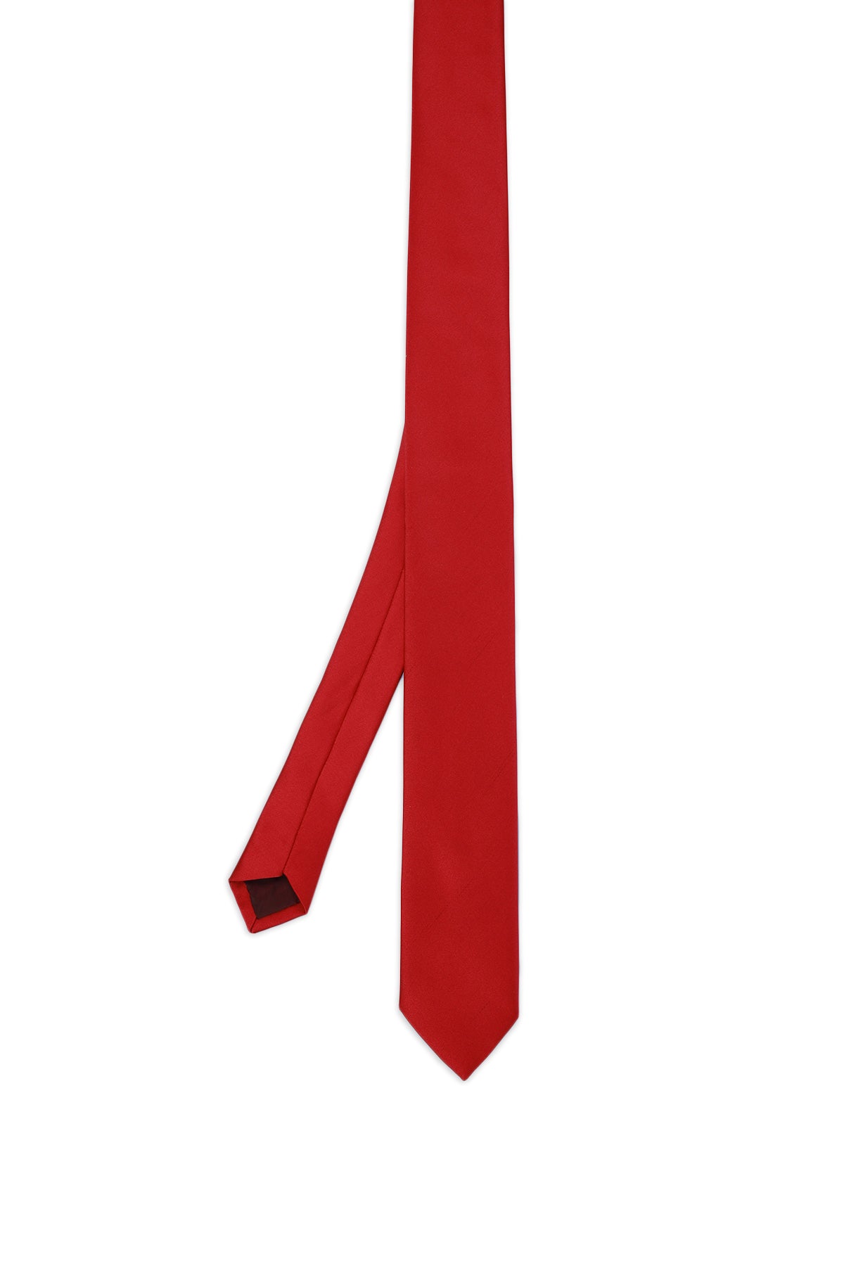 Casual 2.36 Inches Red Tie - SAYKI