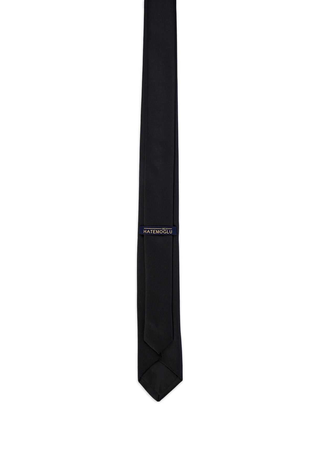 Casual 2.36 Inches Solid Black Tie - SAYKI - 8682819705349