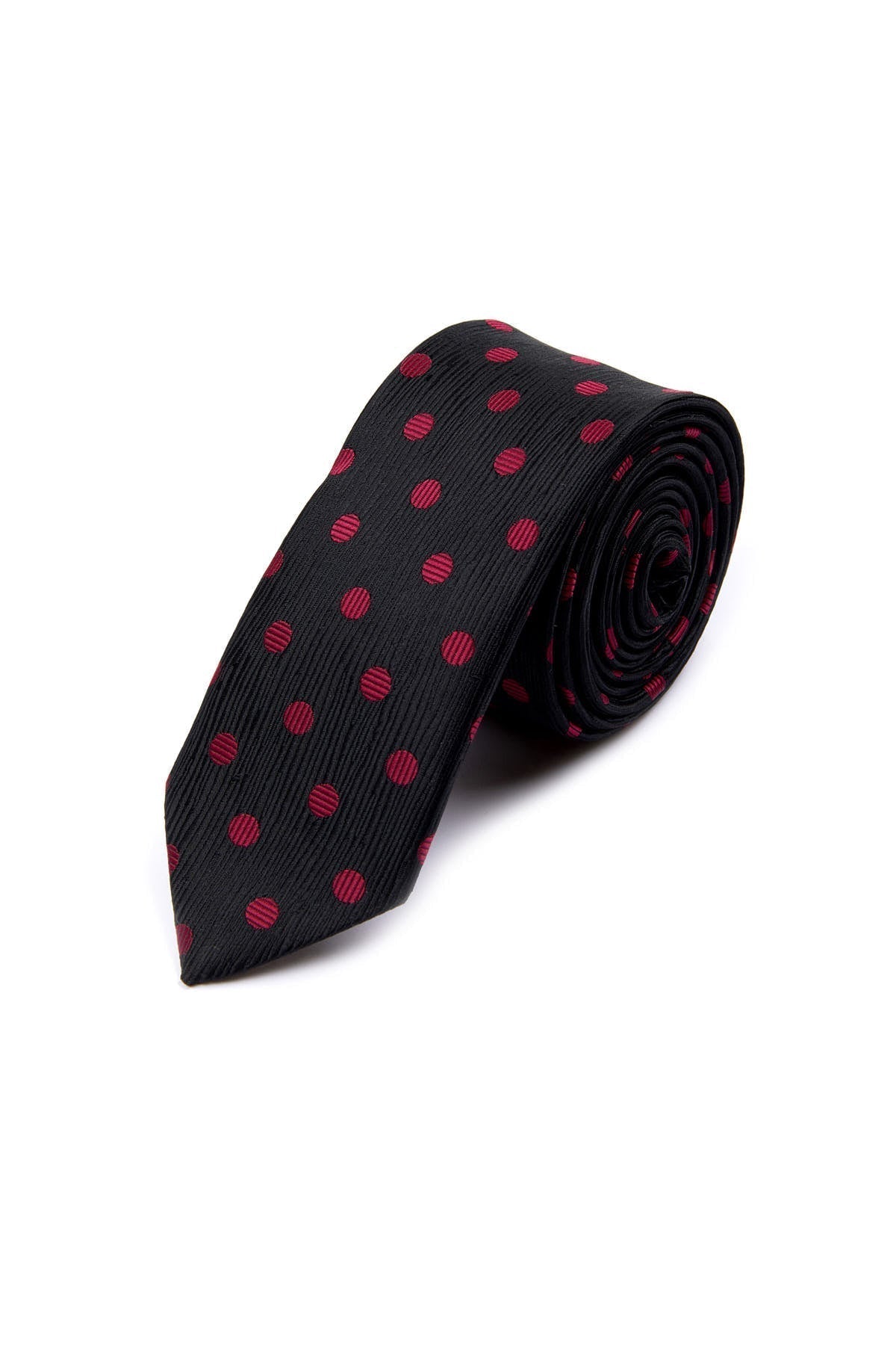 Casual 2.5-inch Black Slim Tie - SAYKI - 8682819182850