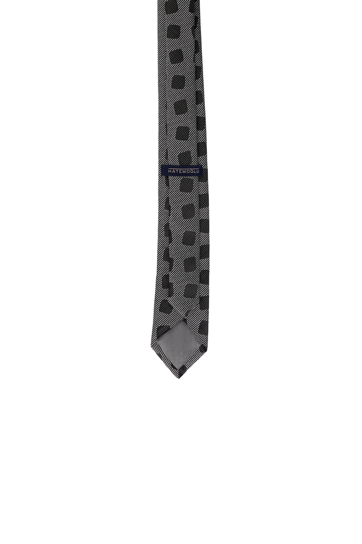 Casual 2.5-inch Bold Dot Gray Slim Tie - SAYKI