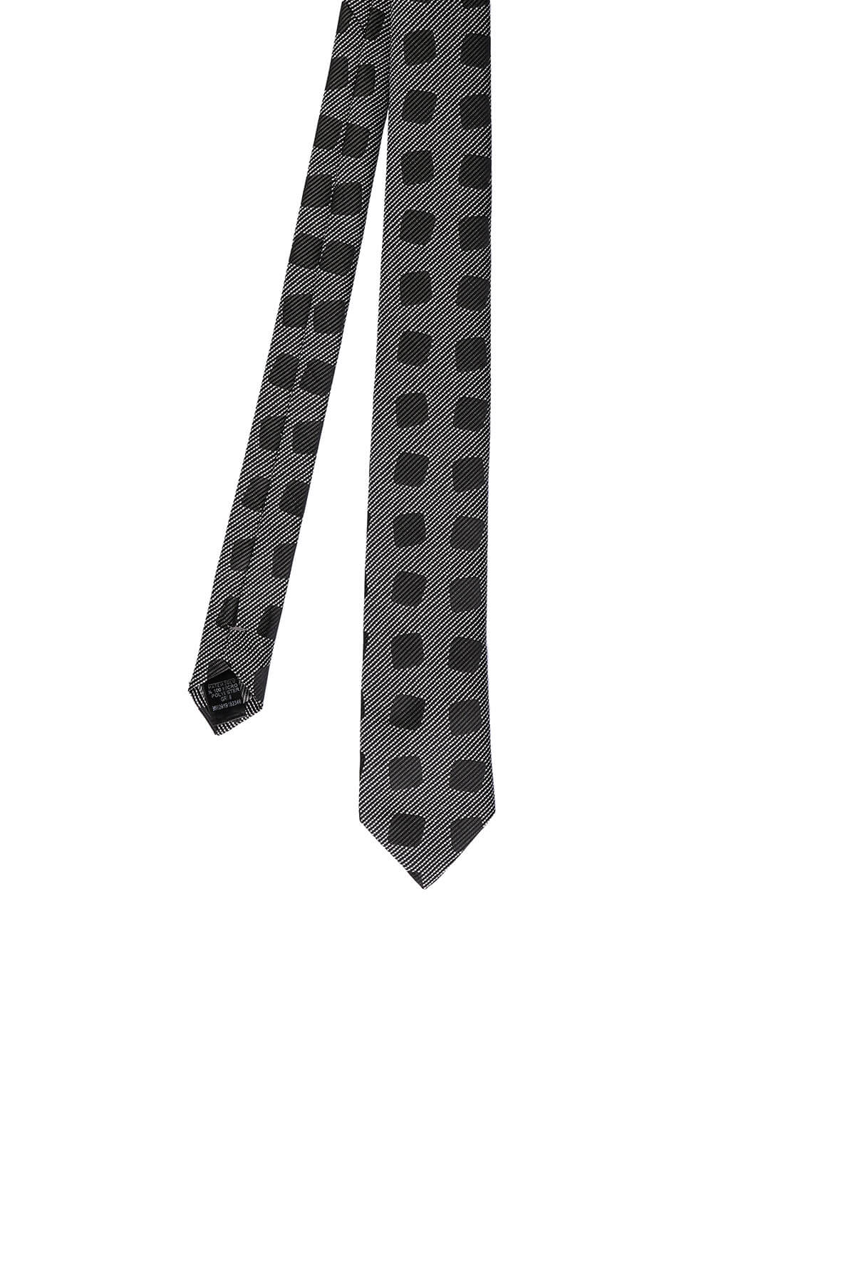 Casual 2.5-inch Bold Dot Gray Slim Tie - SAYKI