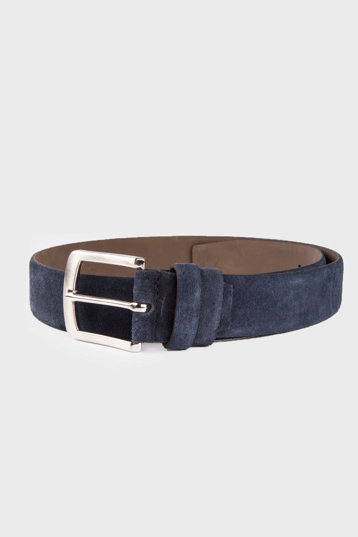 Casual Navy Suede Leather Belt - SAYKI