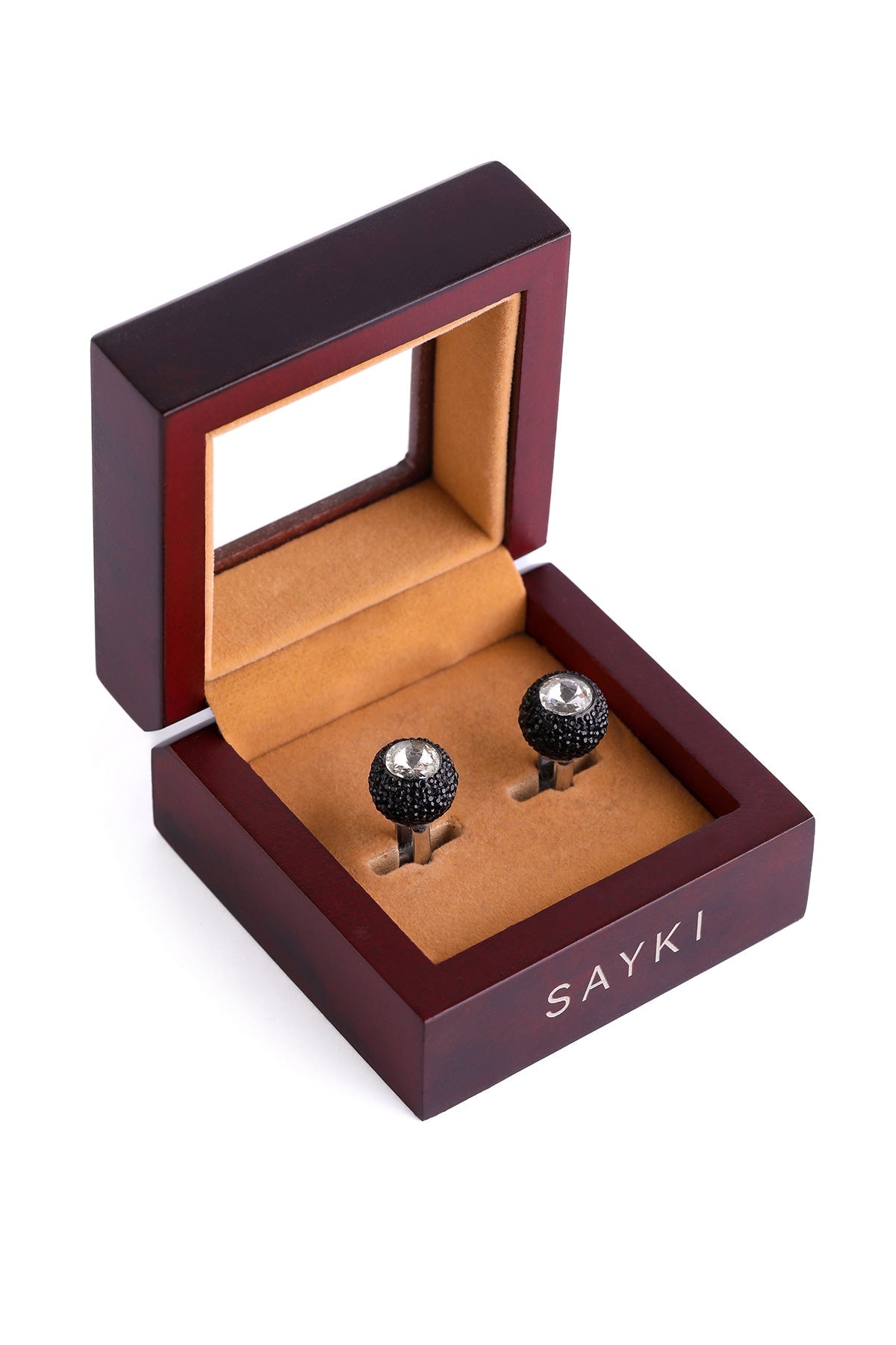Central Clear Natural Stone Cufflinks - SAYKI
