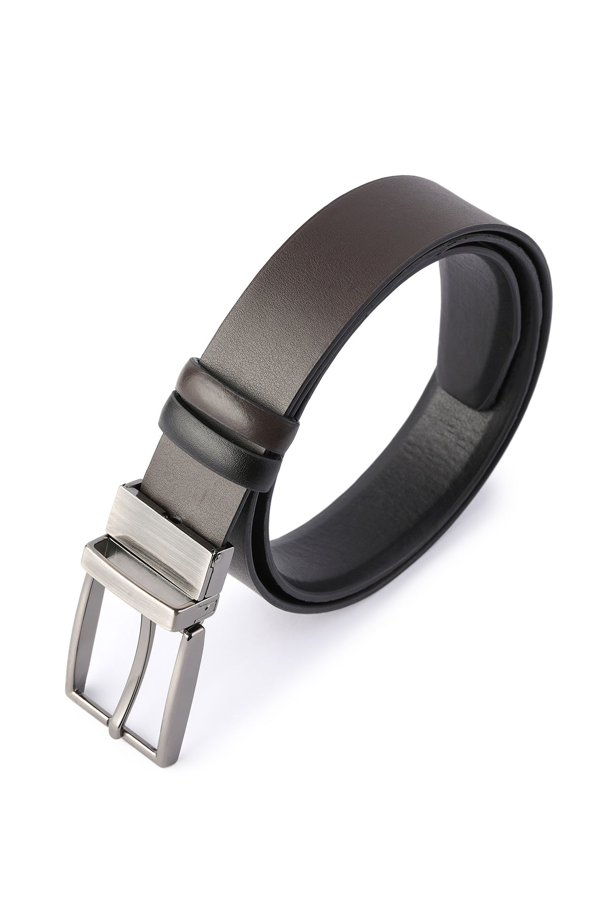 Classic Black Aniline - Brown Aniline Belt - SAYKI