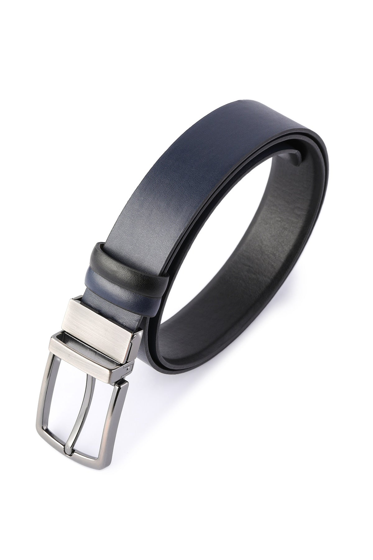 Classic Black Aniline - Navy Aniline Belt - SAYKI