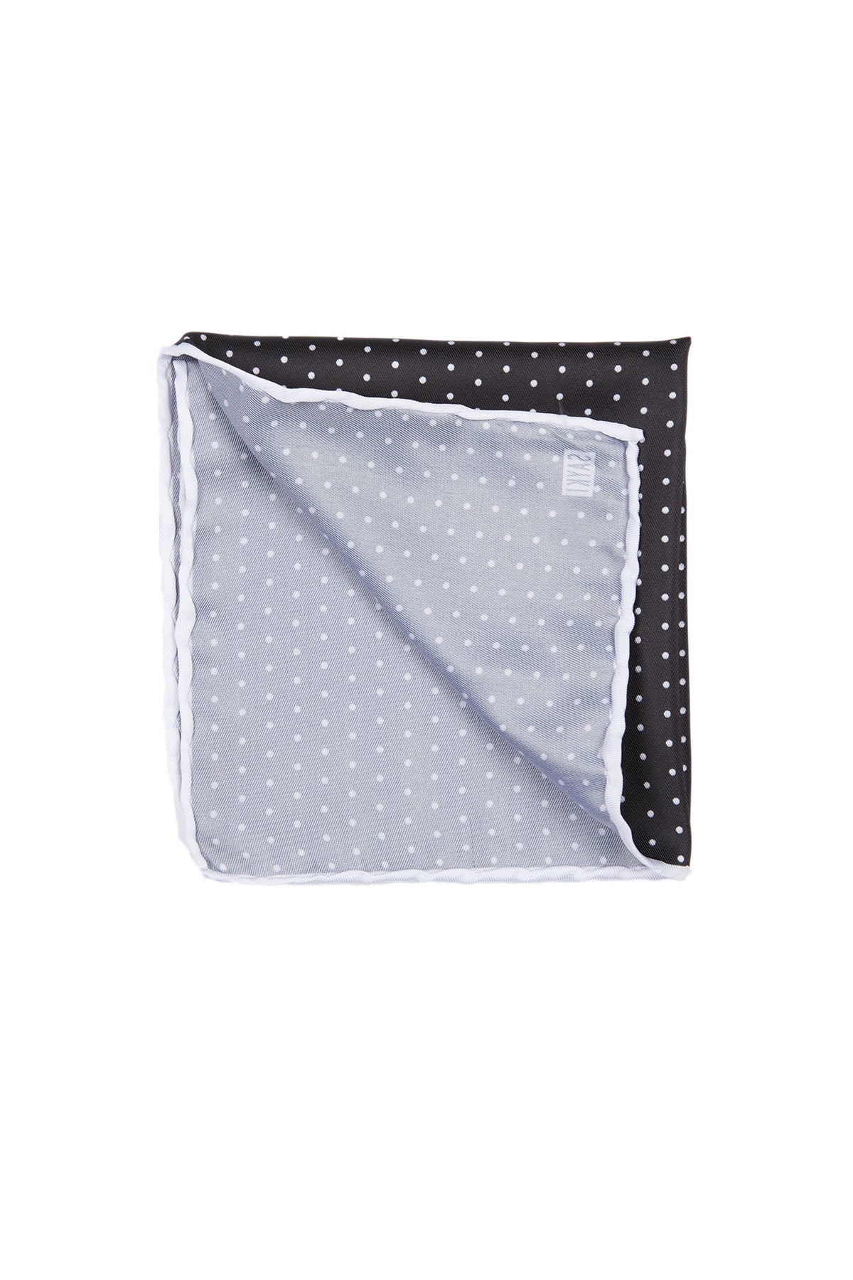 Classic Black Dot Patterned Pocket Square - SAYKI