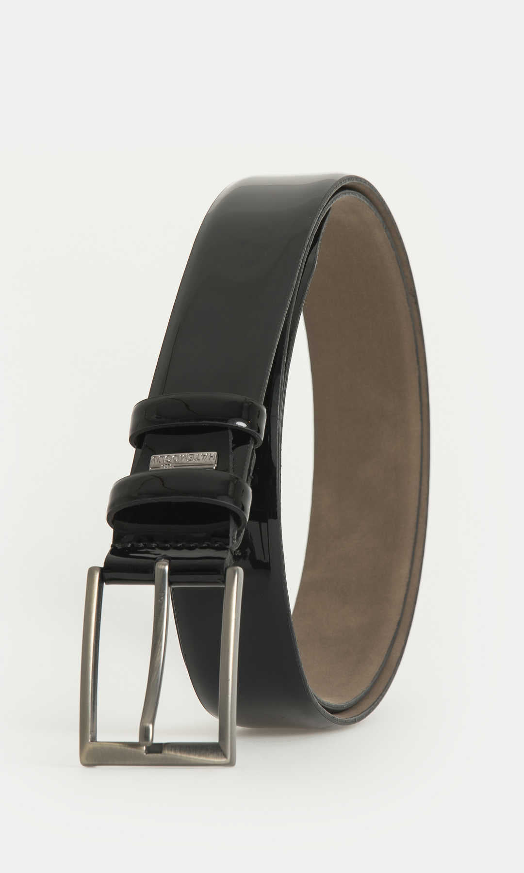 Classic Black Patent Dress Belt - SAYKI