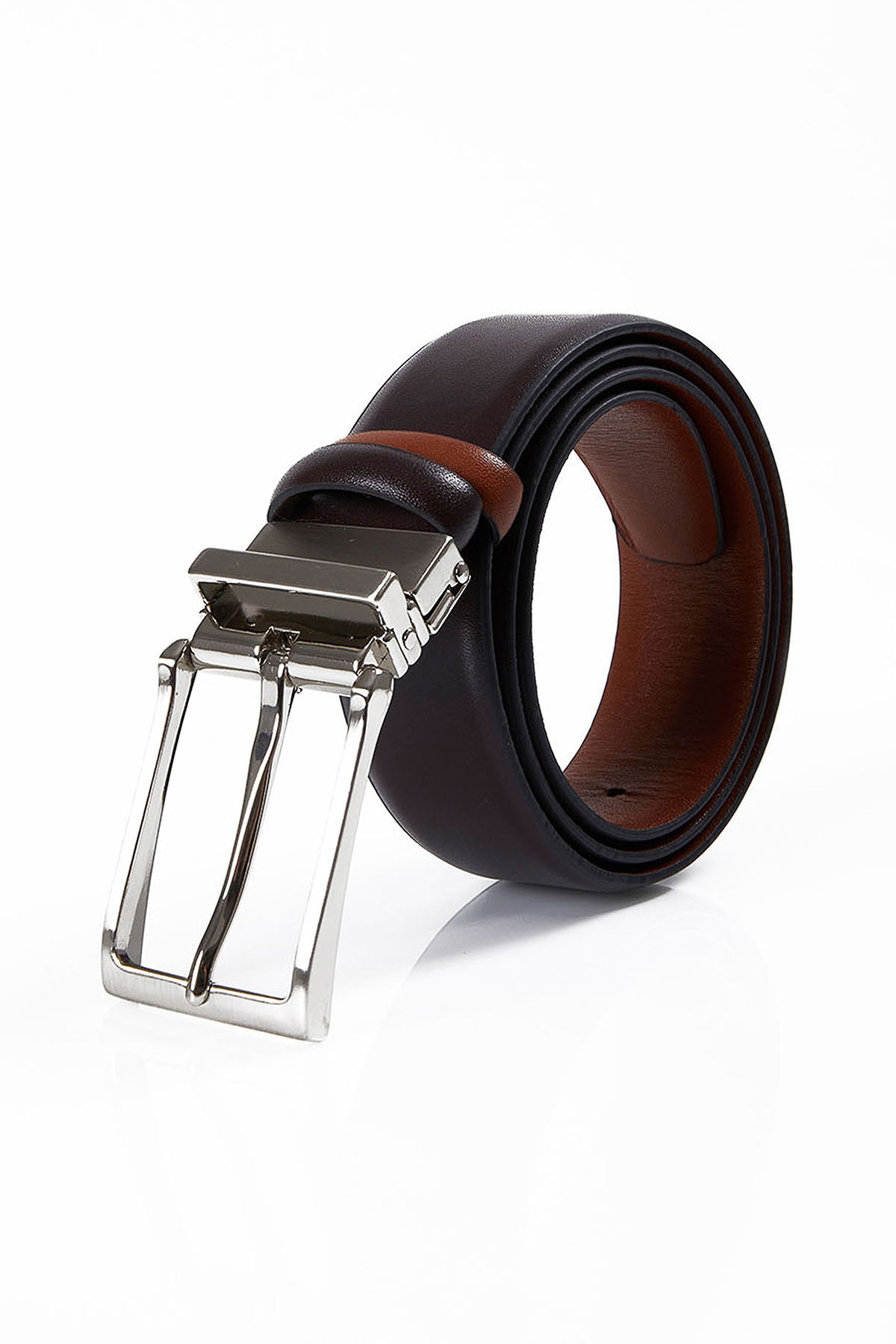 Classic Brown Aniline - Dark Tan Leather Belt - SAYKI