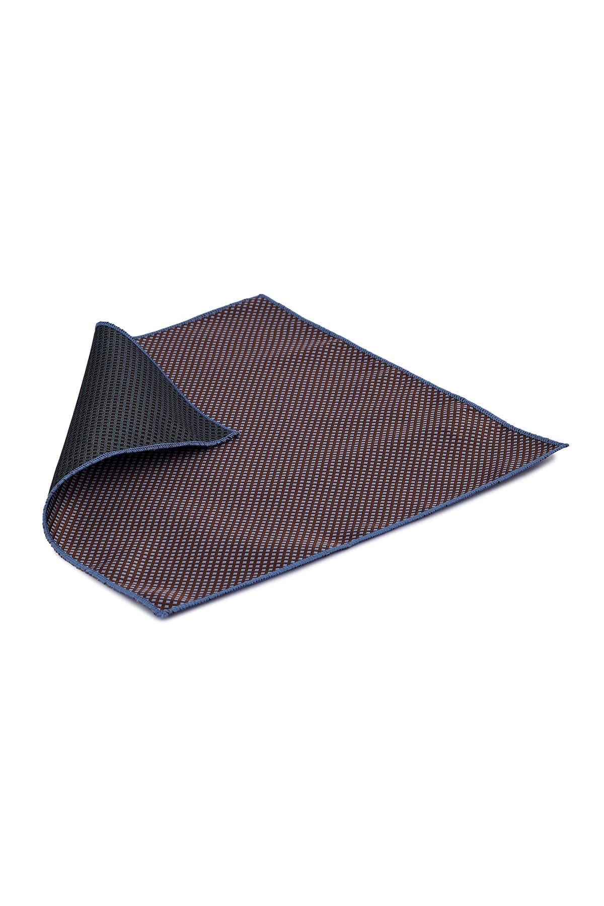 Classic Brown Micro Diamond Pocket Square - SAYKI