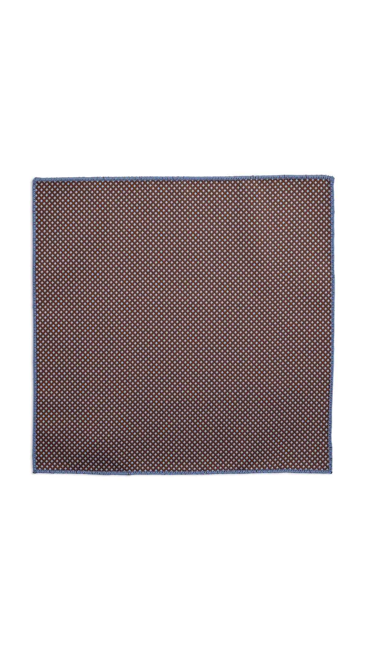 Classic Brown Micro Diamond Pocket Square - SAYKI