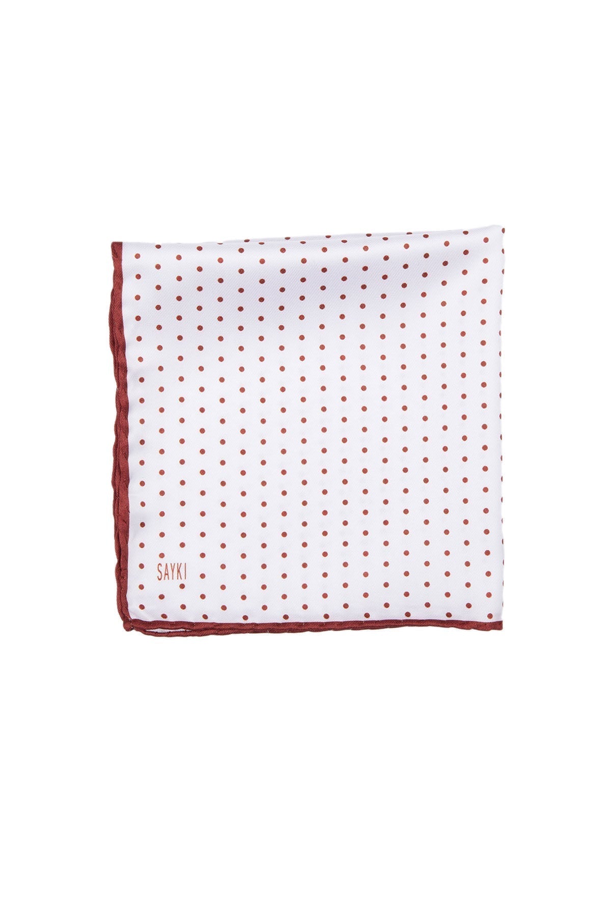 Classic Burgundy Pocket Square - SAYKI - 8682819073257