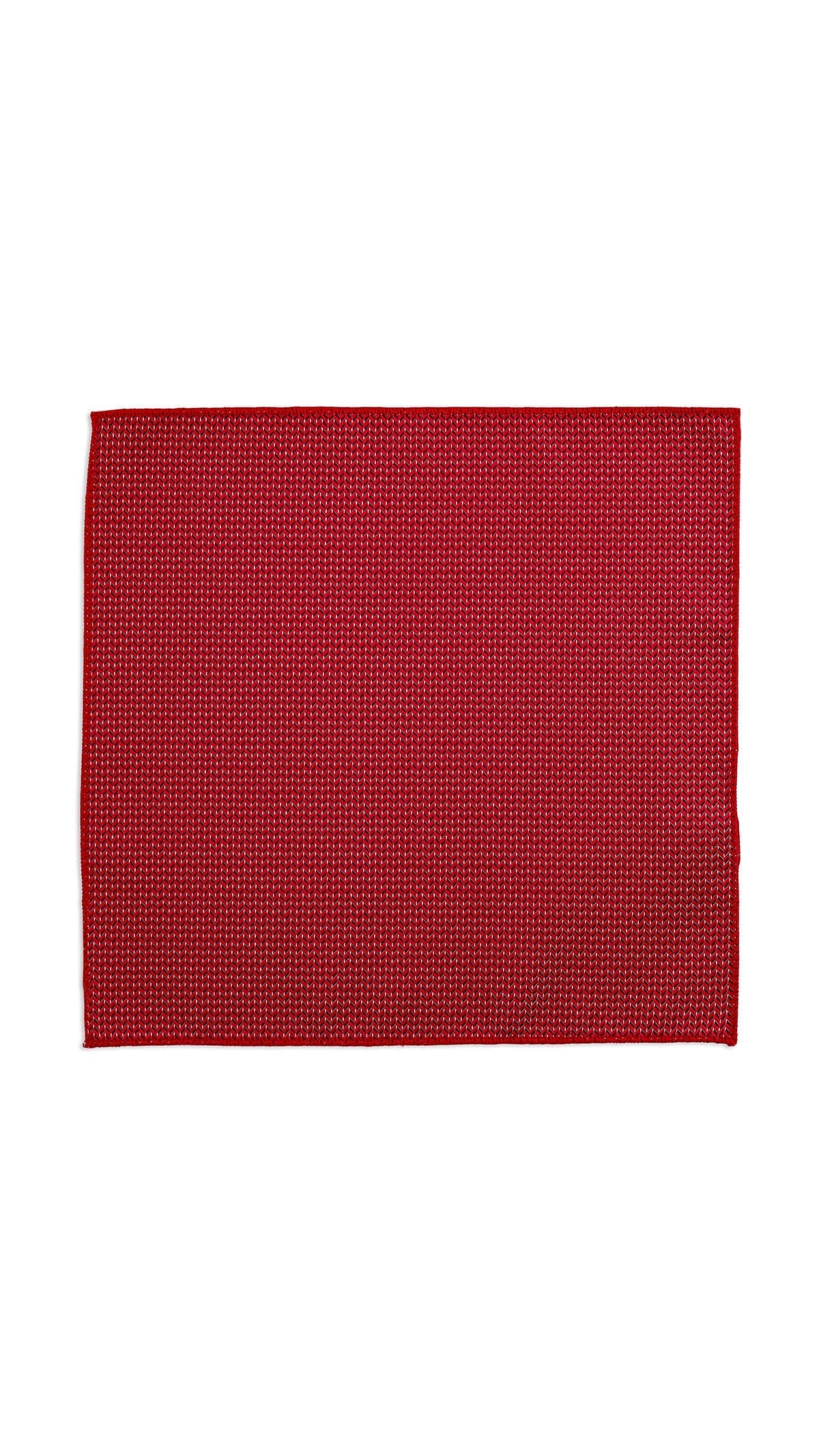 Classic Chevron Red Pocket Square - SAYKI - 8682819324229