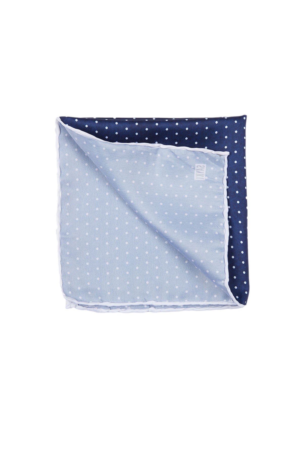 Classic Diagonal Dot Light Navy Pocket Square - SAYKI