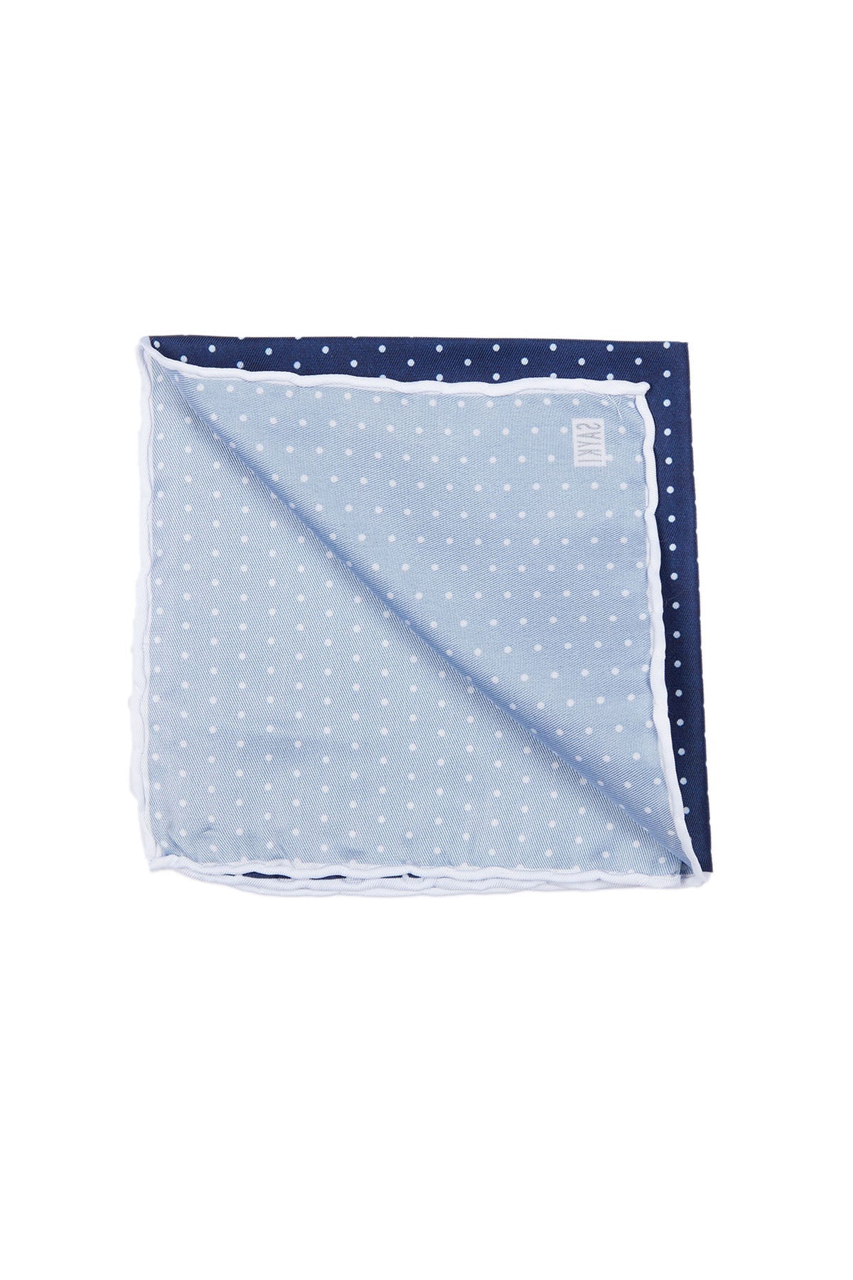 Classic Dot Navy Pocket Square - SAYKI - 8682819073325