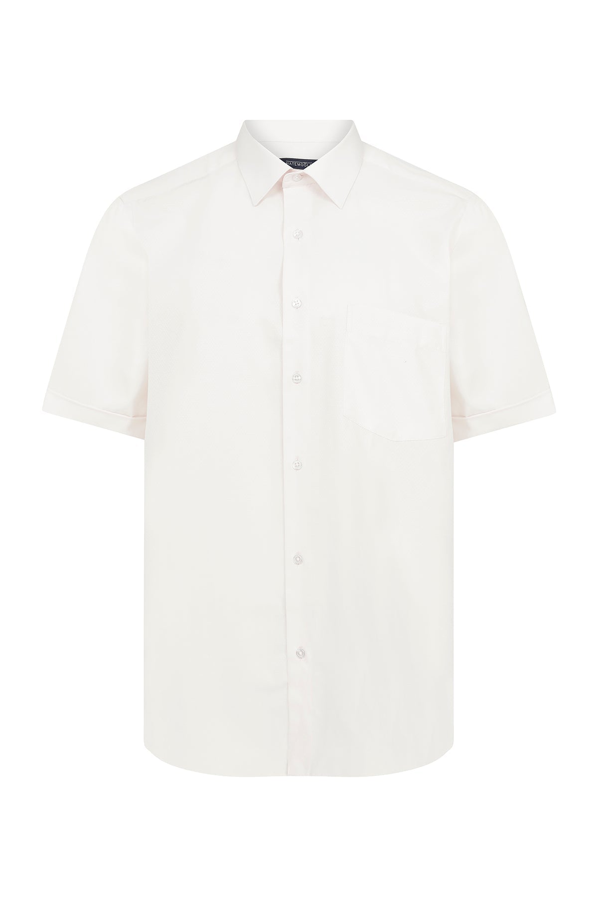 Classic Fit Cotton Blend Pink Dress Shirt - SAYKI