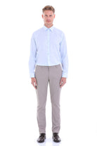 Classic Fit Long Sleeve Cotton Light Blue Dress Shirt