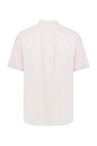 Classic Fit Short Sleeve Cotton Pink Dress Shirt - SAYKI