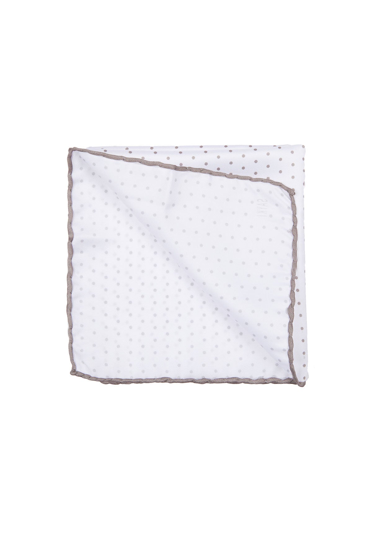 Classic Khaki Dot Patterned Pocket Square - SAYKI