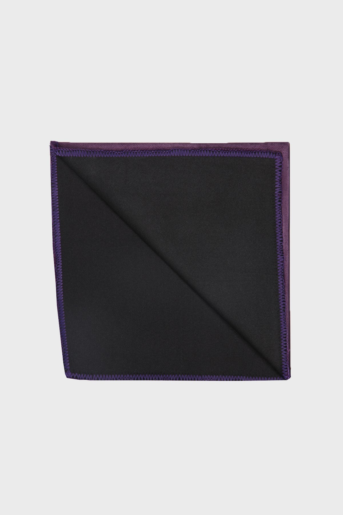 Classic Sateen Purple Pocket Square - SAYKI