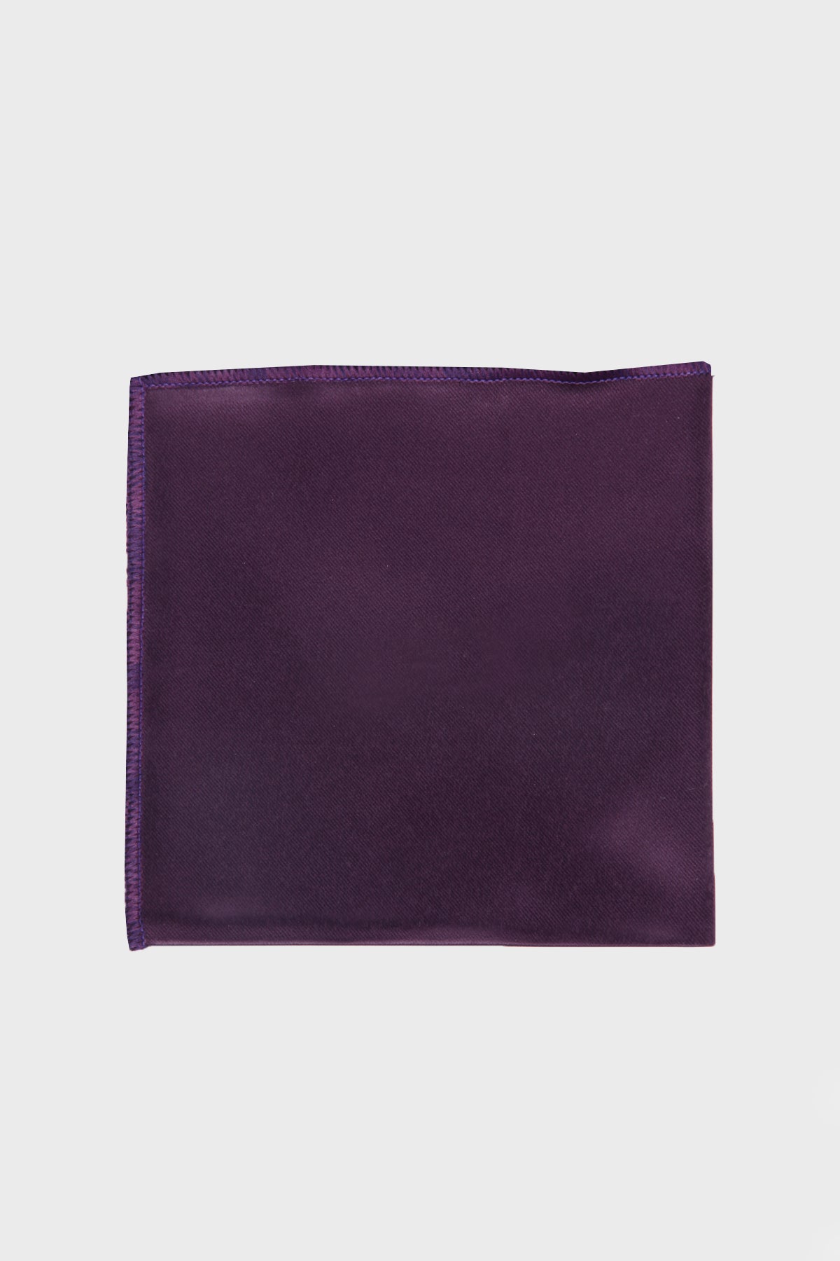 Classic Sateen Purple Pocket Square - SAYKI