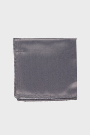 Classic Sateen Silver Pocket Square - SAYKI