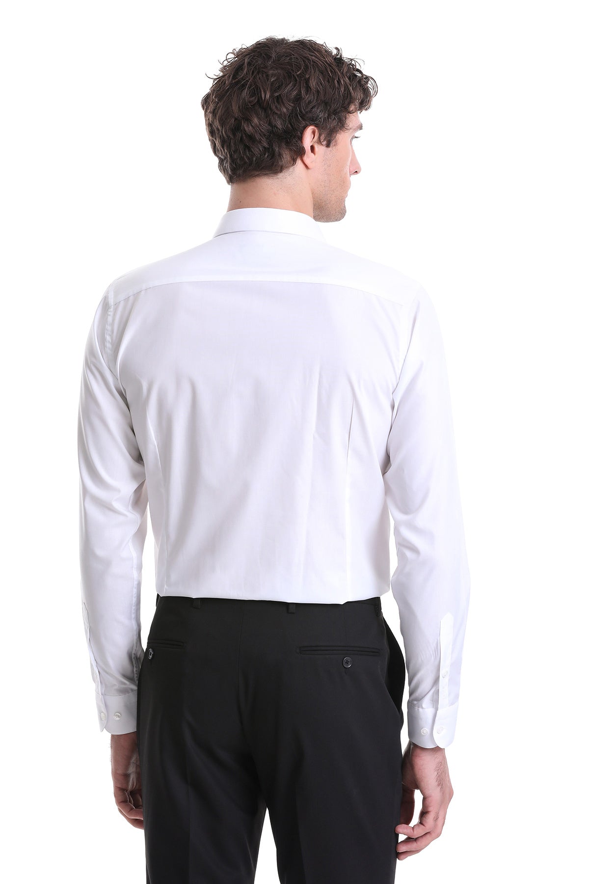 Comfort Fit Cotton White Casual Shirt - SAYKI