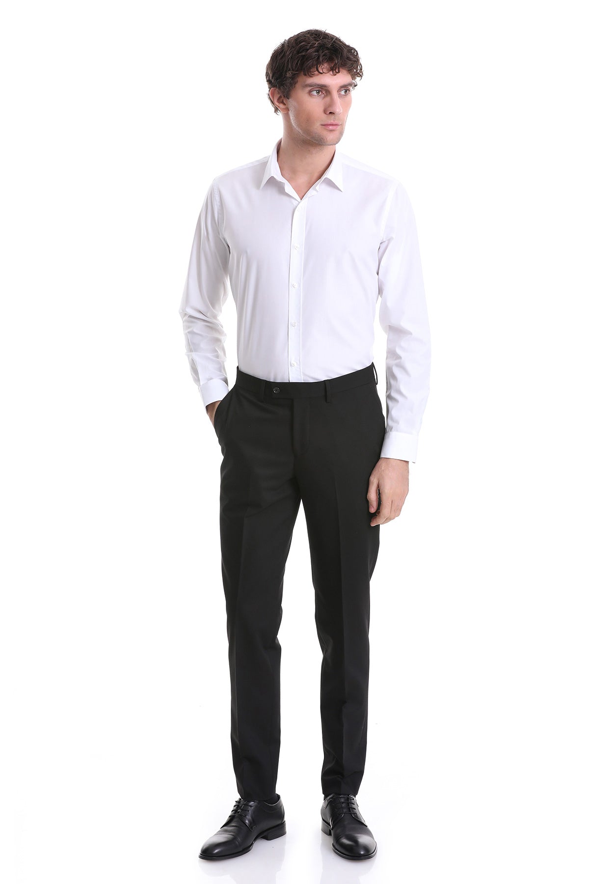 Comfort Fit Cotton White Casual Shirt - SAYKI