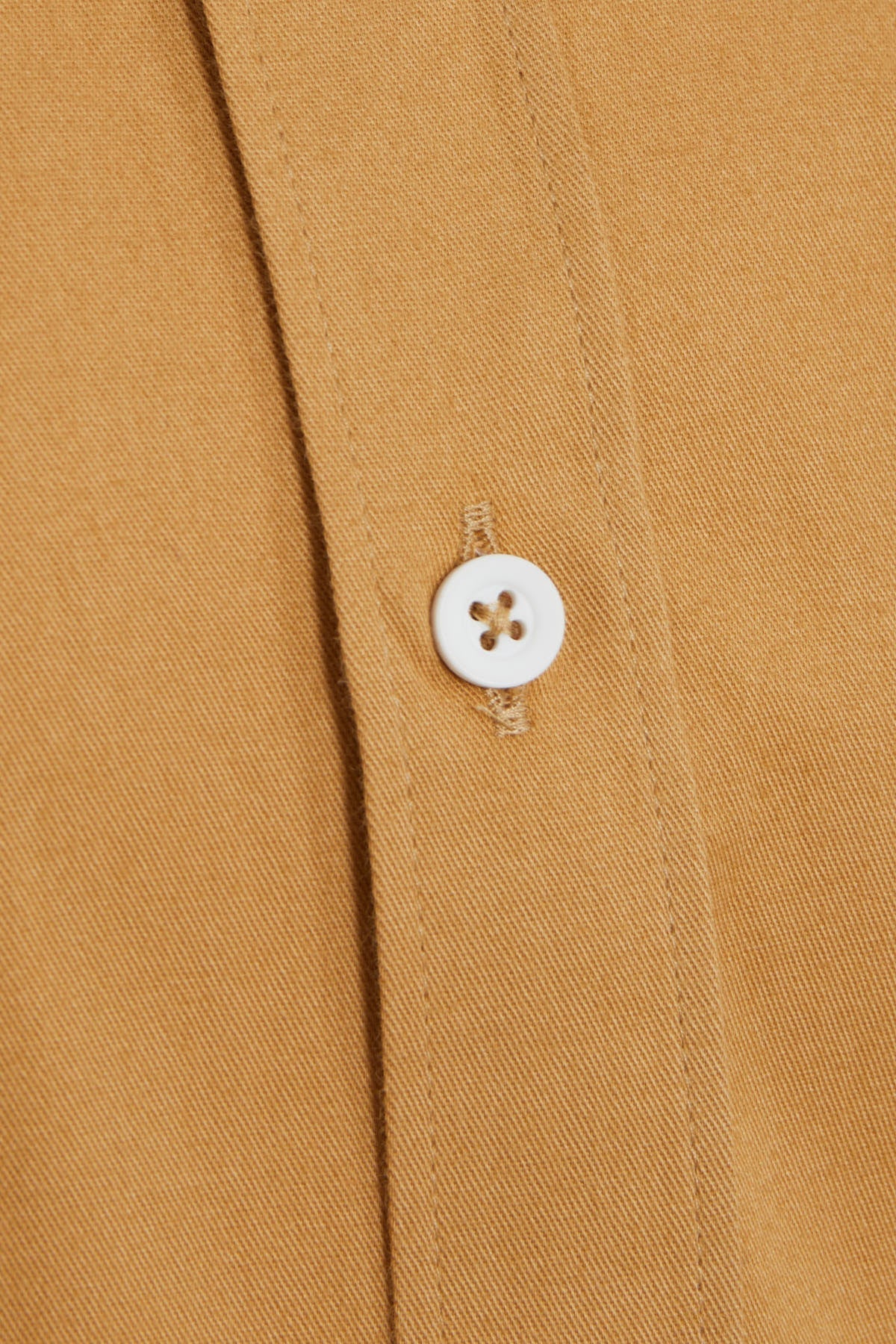 Comfort Fit Long Sleeve Cotton Camel Casual Shirt - SAYKI