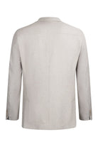 Comfort Fit Notch Lapel Linen-Blend Mink Classic Blazer