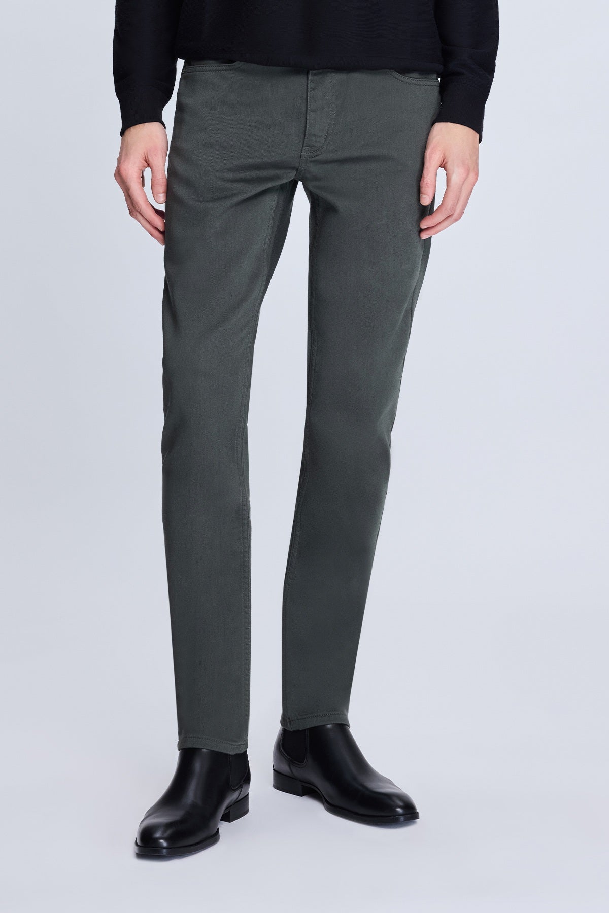 Dynamic Fit 5 Pocket Khaki Forest Night Cotton Blend Casual