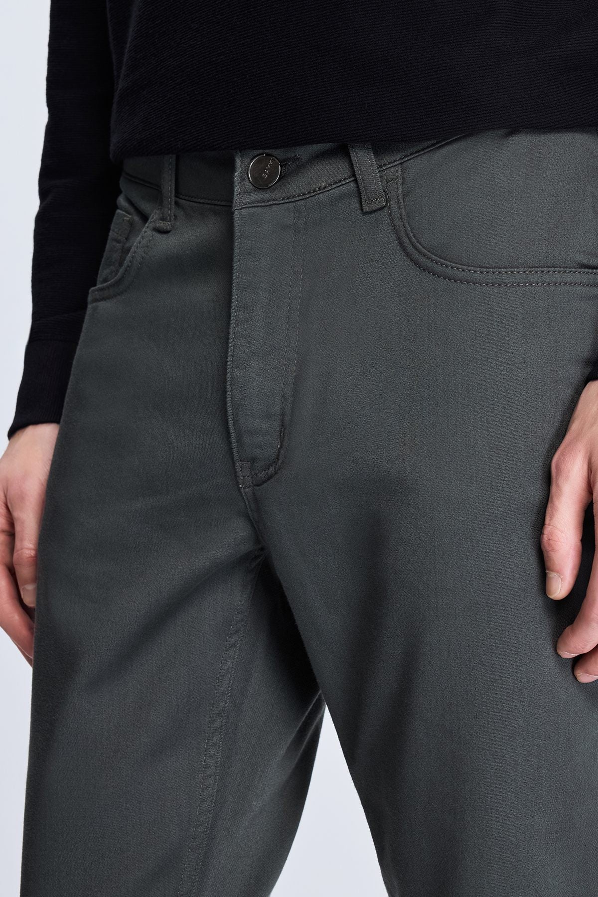 Dynamic Fit 5 Pocket Khaki Forest Night Cotton Blend Casual