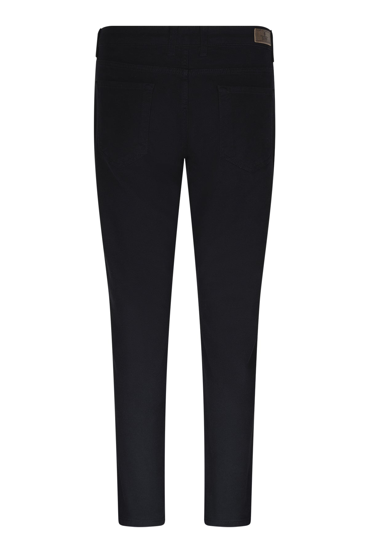 Dynamic Fit 5 Pocket Low Waist Black Casual Pants - SAYKI