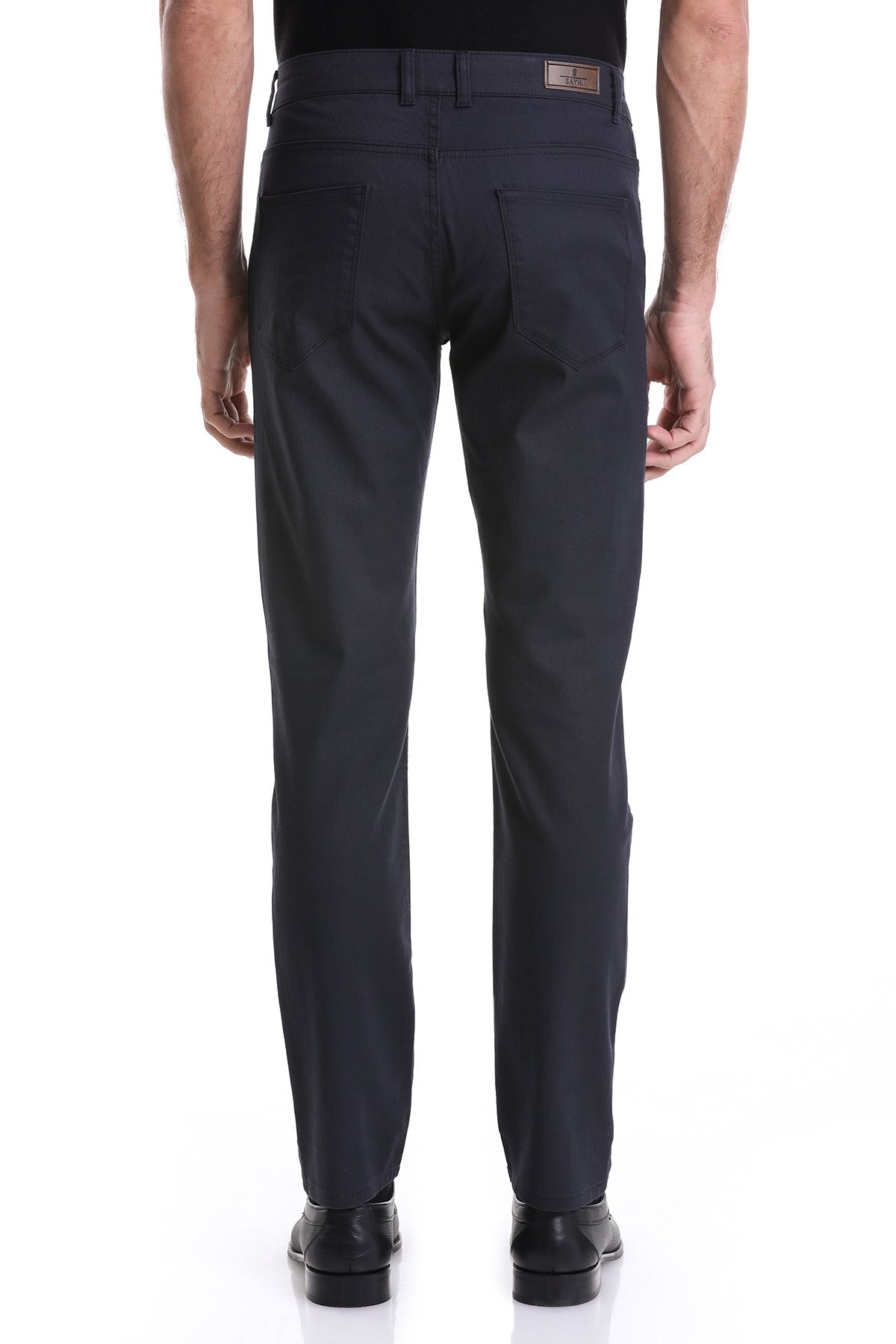 Dynamic Fit 5 Pocket Low Waist Cotton Navy Denim - SAYKI