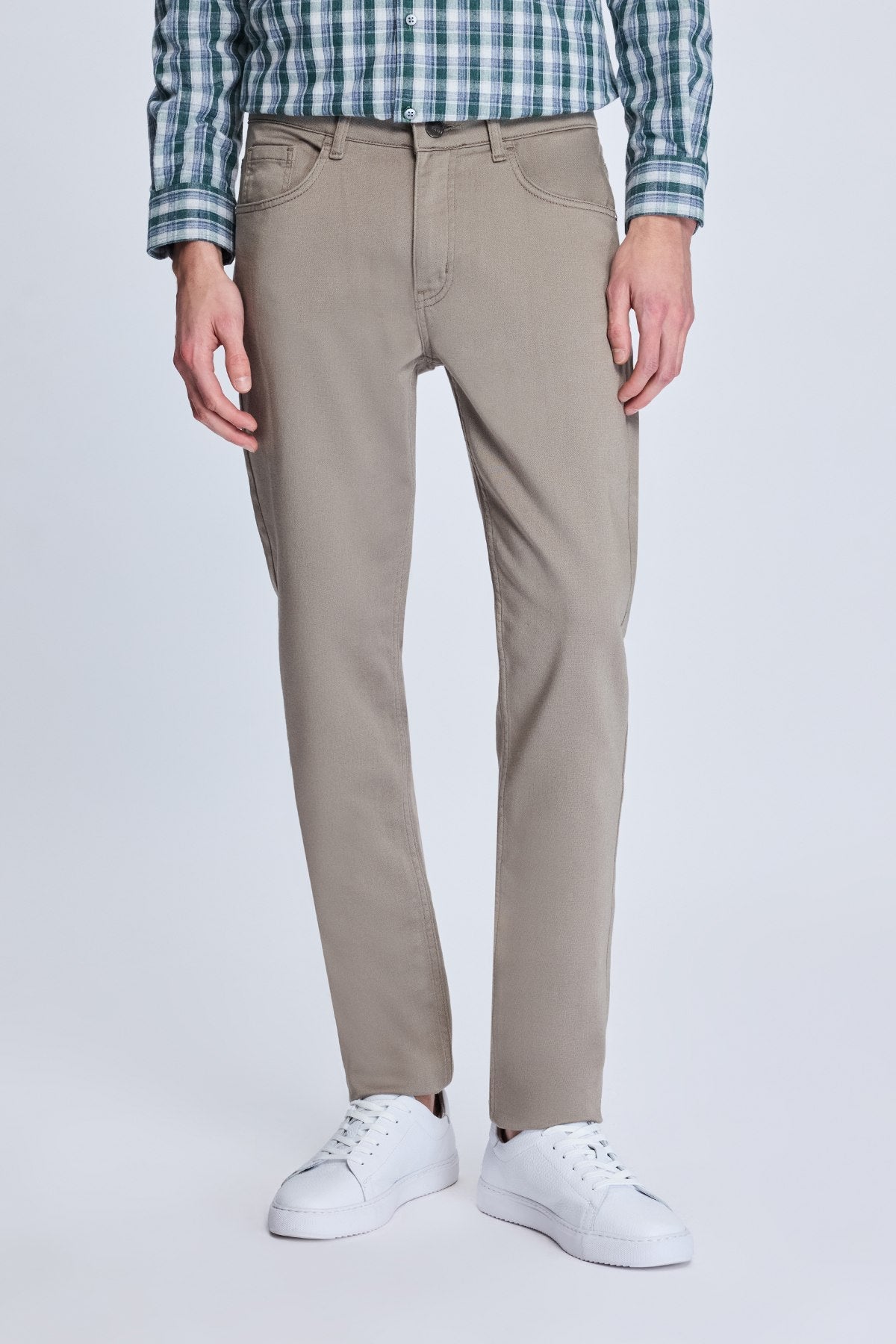 Dynamic Fit 5 Pocket Rock Cotton Blend Casual Pants - SAYKI