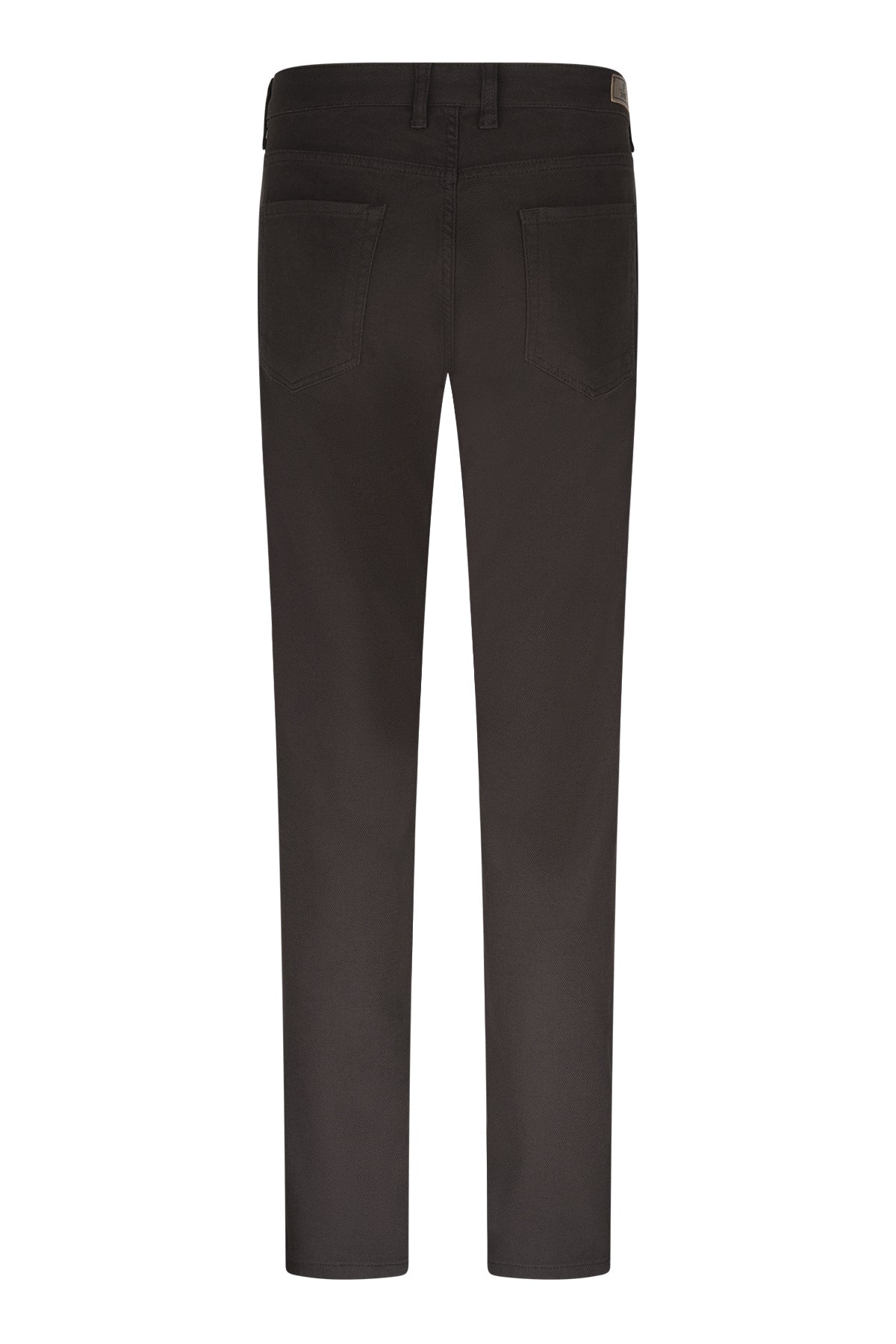 Dynamic Fit Low Waist Cotton Blend Brown Casual Pants