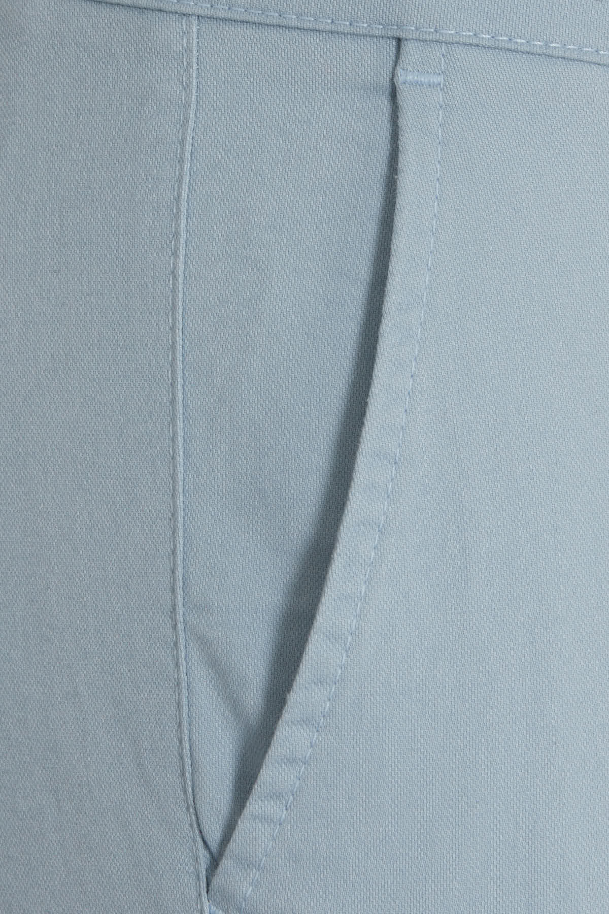 Dynamic Fit Low Waist Cotton Blue Fog Casual Pants - SAYKI