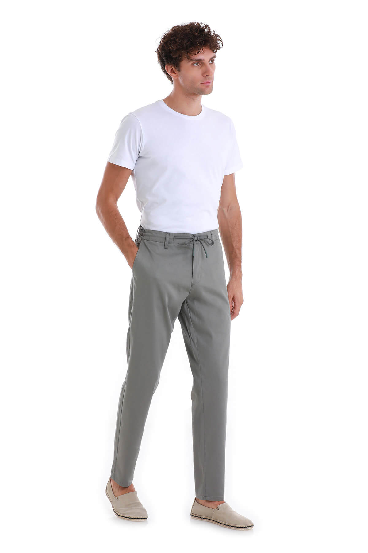 Dynamic Fit Side Pocket High Waist Cotton Blend Green