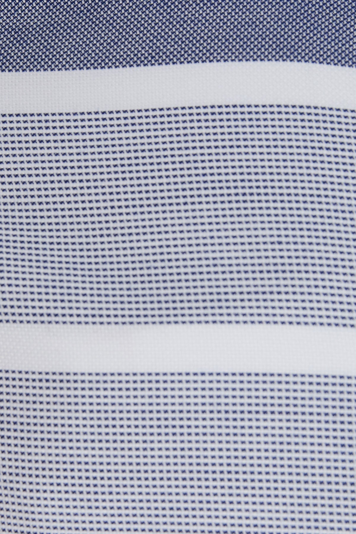 Dynamic Fit Striped Cotton Blend Navy Casual Shirt - SAYKI