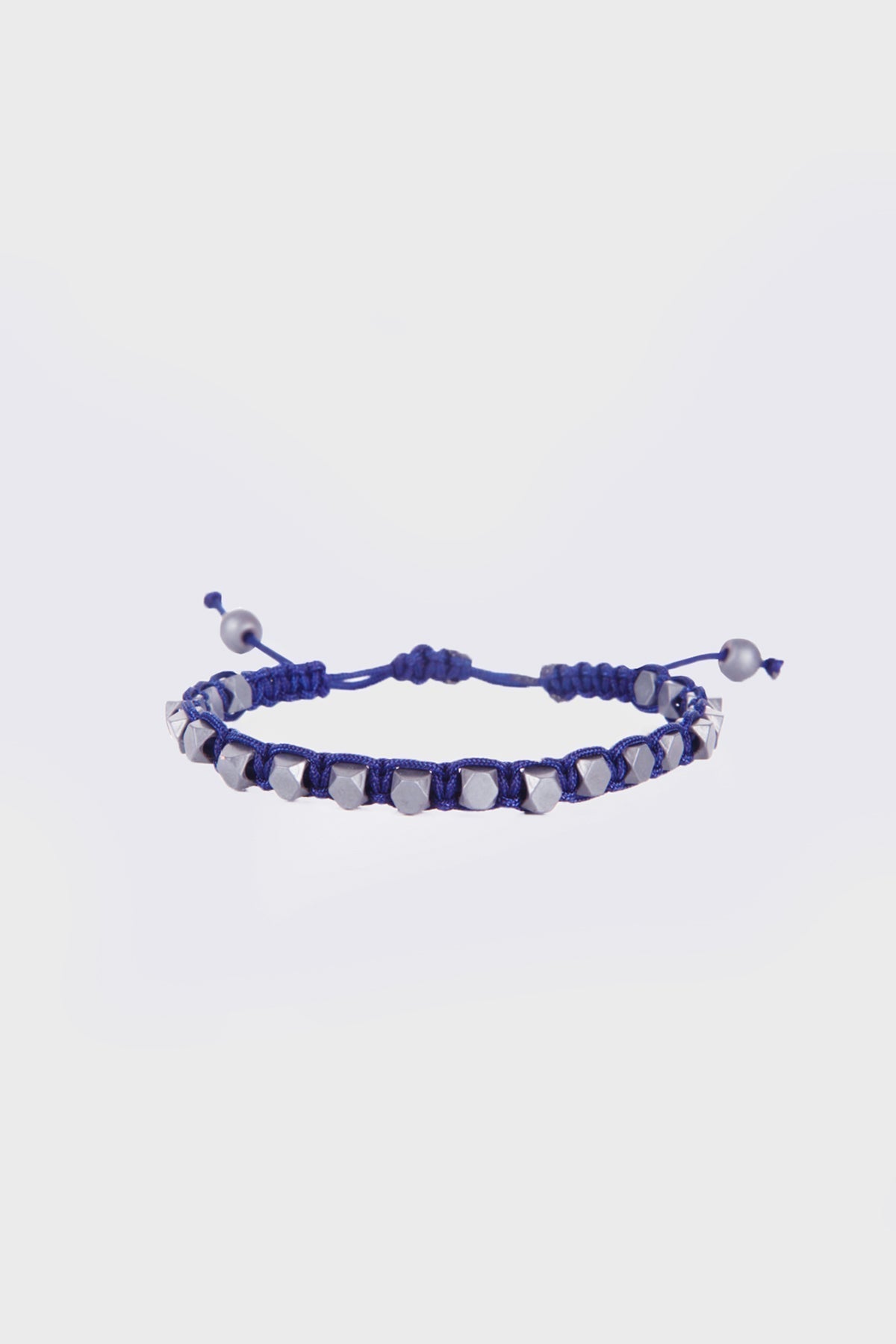 Gray Faceted Beads Hematite Bracelet - SAYKI