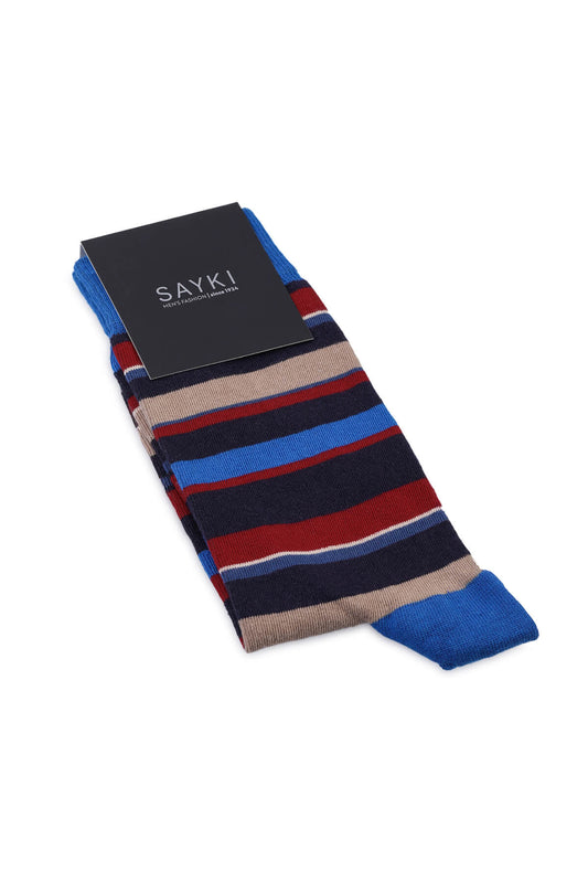Light Navy Socket Cotton Socks - SAYKI - 8682819765206