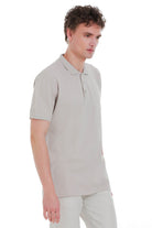 Linen Tone Regular Fit Cotton Polo T-Shirt - SAYKI