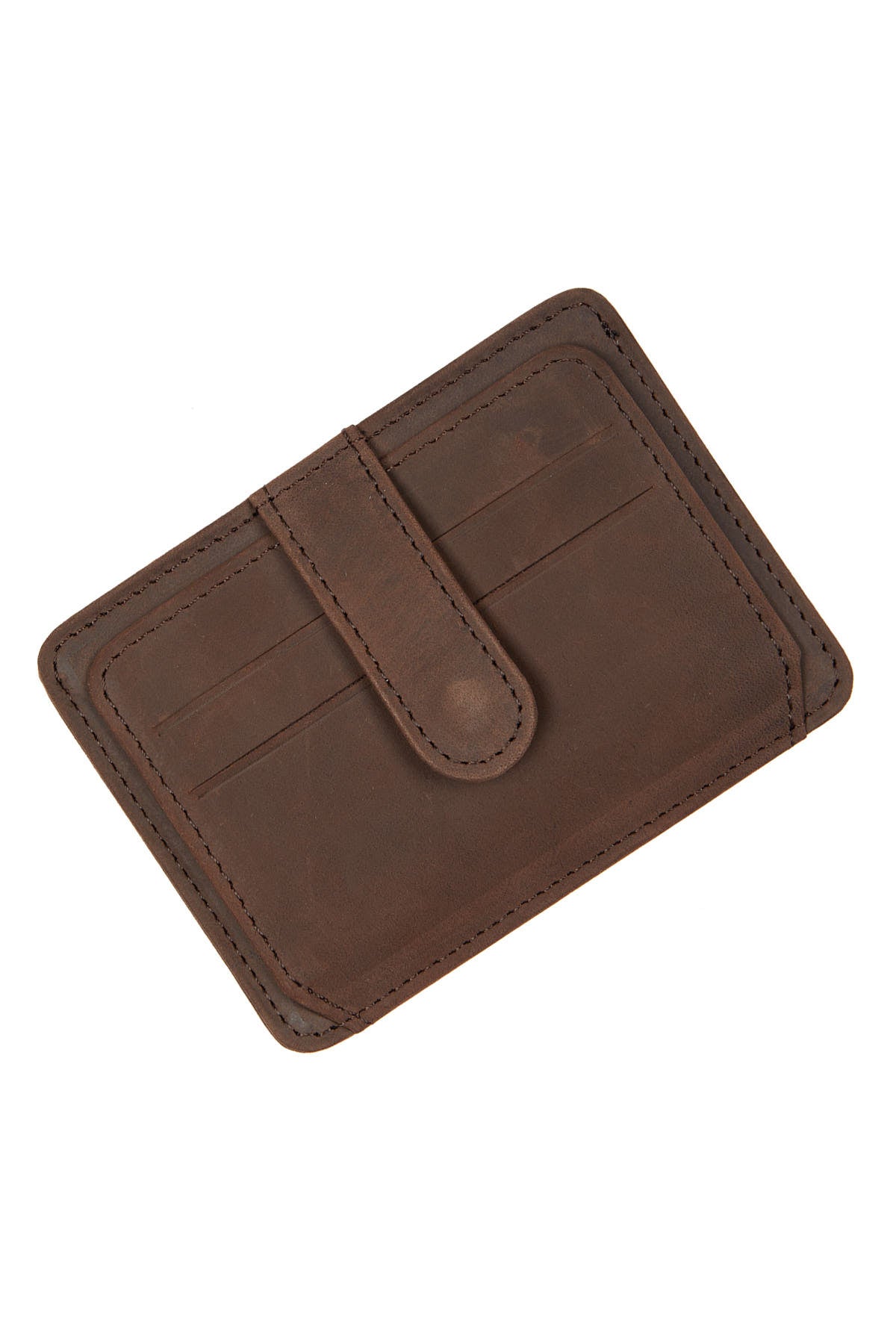 Mink Center Strap Leather Cardholder - SAYKI - 8682819262859