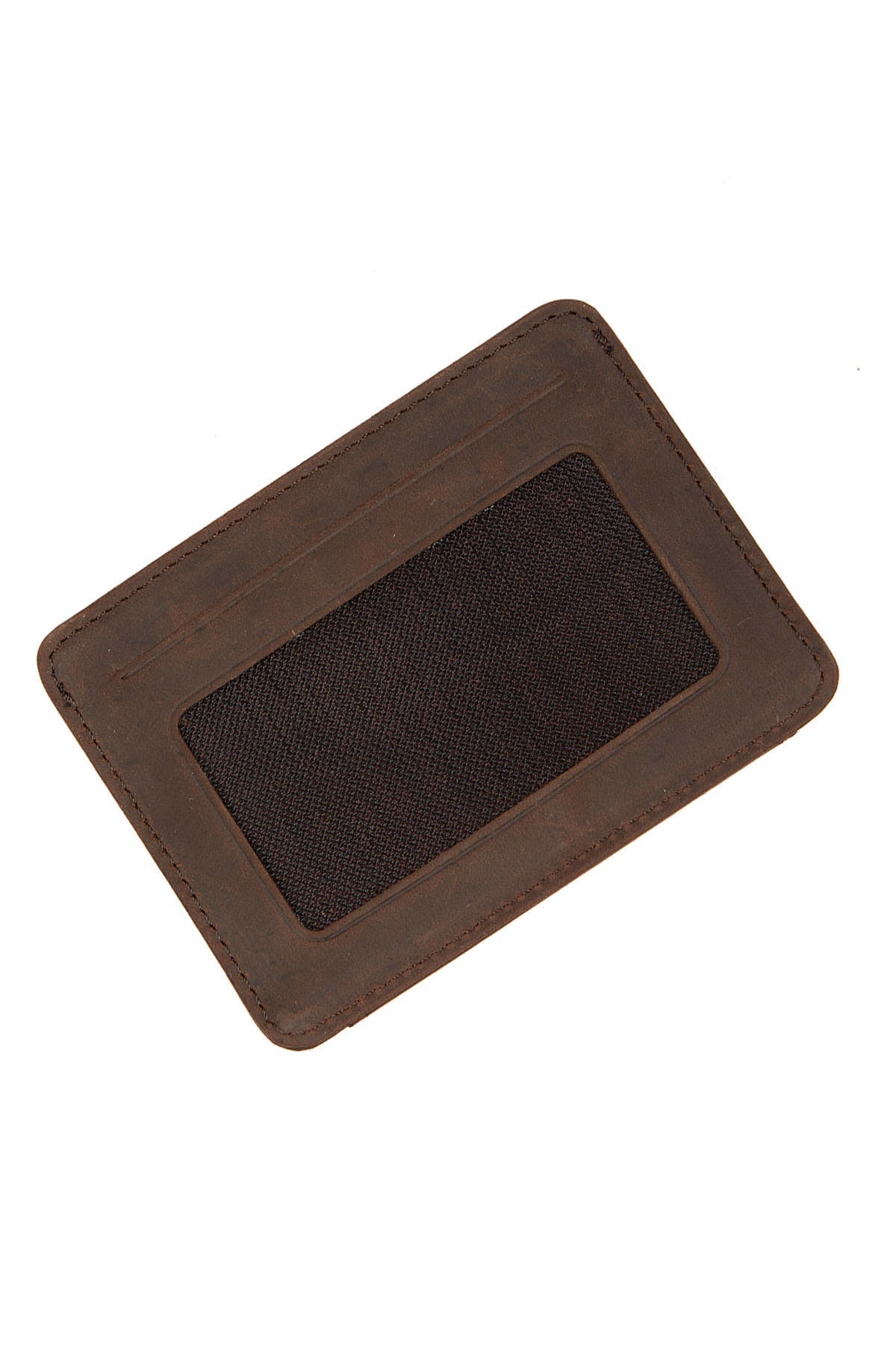 Mink Center Strap Leather Cardholder - SAYKI - 8682819262859